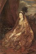Anthony Van Dyck Portrat der Elisabeth oder Theresia Shirley in orientalischer Kleidung France oil painting artist